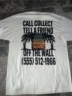 Vans White Wall Art with Black Text and Multicolor Keypad